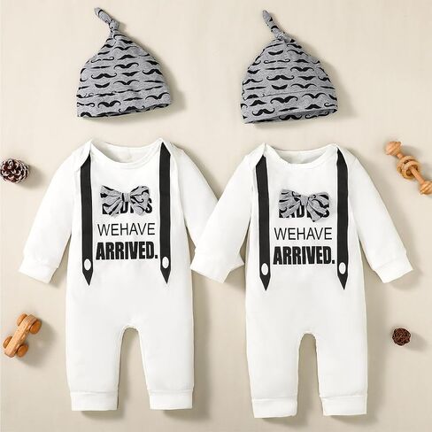 Baby Boy Matching Outfit Newborn Boy Twins Bodysuit Ladies We Have Arrived Romper in Saudi Arabia