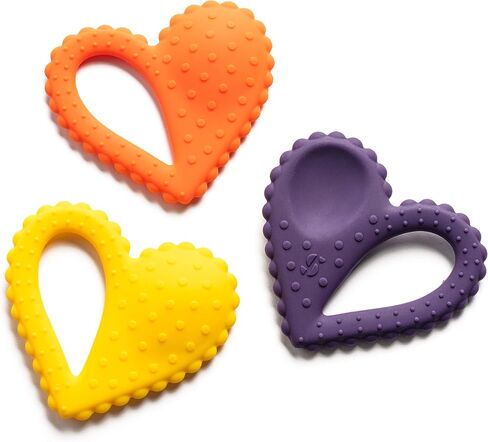 Special Supplies Teether Heart Spoon Oral Motor Therapy Tools, Textured Stimulation and Sensory Input Treatment for Babies and Toddlers, BPA Free Silicone, Dual Use Spoon Plus Teether in Saudi Arabia