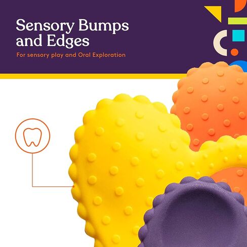 Special Supplies Teether Heart Spoon Oral Motor Therapy Tools, Textured Stimulation and Sensory Input Treatment for Babies and Toddlers, BPA Free Silicone, Dual Use Spoon Plus Teether in Saudi Arabia
