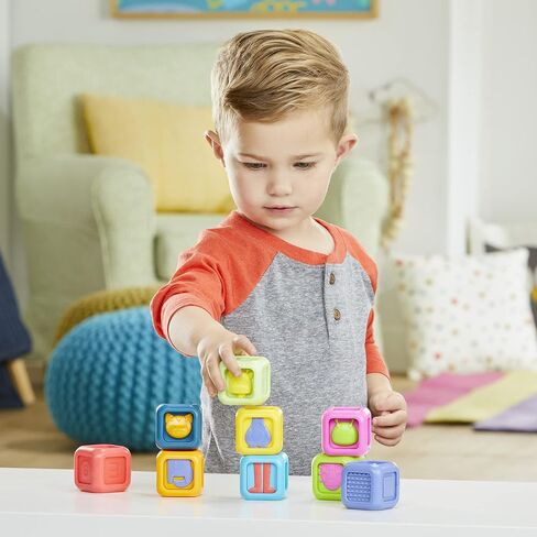 Playskool Critter Building Blocks, Toddler and Baby Toy for Ages 6 Months and Up (Amazon Exclusive) in Kuwait