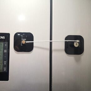 YEYA Refrigerator Locks with Keys 4 Pack, Baby Proof Cabinet Locks | Drawer Locks for Baby Proofing in Kuwait