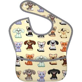 مريلة أطفال مقاومة للماء من AVULZGD للأولاد والبنات الصغار يأكلون مع صائد الطعام من 6 إلى 18 شهرًا in Kuwait