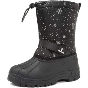 CIOR Kids Snow Boots for Boys Girls Toddler Winter Outdoor Boots Waterproof with Fur Lined(Toddler/Little Kids/Big Kid)