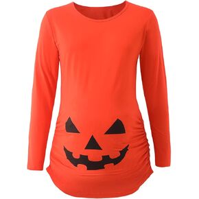 Detigee Womens Maternity Shirt Pregnancy Halloween T-Shirt Halloween Costume Maternity Tops