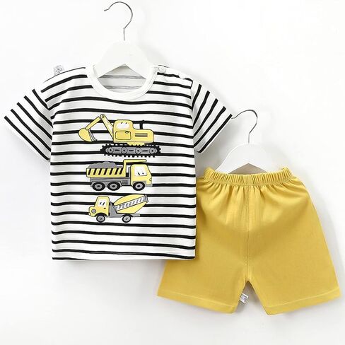 Baby Toddler Boys 4 PCs T-shirts and Shorts Set Summer Clothes Outfit in Saudi Arabia