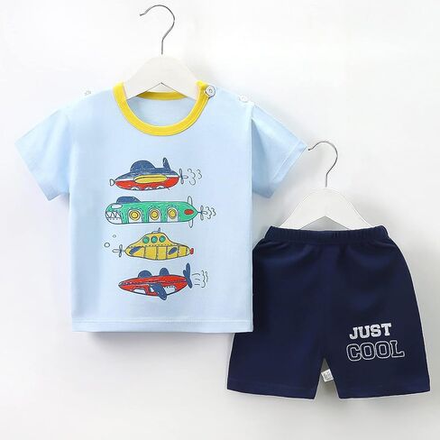 Baby Toddler Boys 4 PCs T-shirts and Shorts Set Summer Clothes Outfit in Saudi Arabia