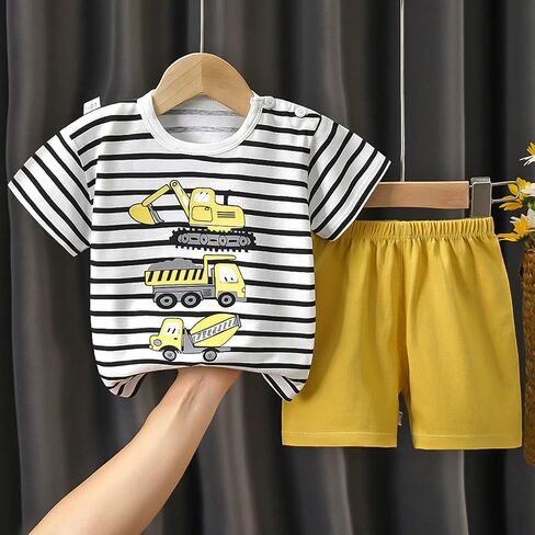 Baby Toddler Boys 4 PCs T-shirts and Shorts Set Summer Clothes Outfit in Saudi Arabia