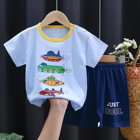 Baby Toddler Boys 4 PCs T-shirts and Shorts Set Summer Clothes Outfit in Saudi Arabia