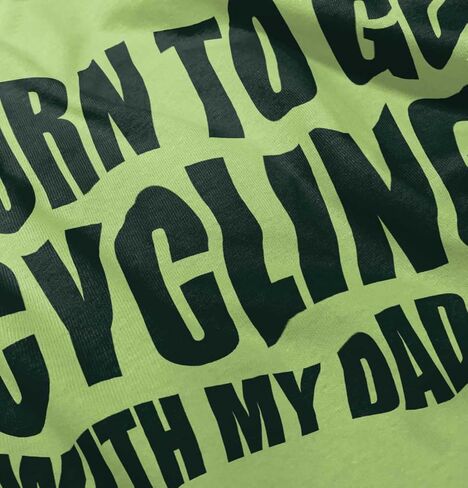 Brisco Brands Born To Go Cycling With My Daddy Baby Romper Boys or Girls in Kuwait