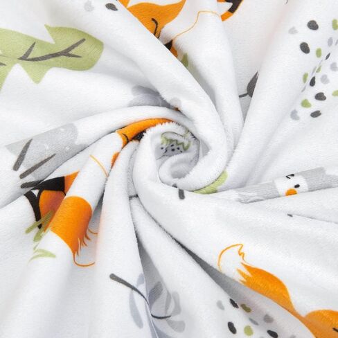 BORITAR Baby Blanket for Boys Girls Soft Minky with Double Layer Dotted Backing, Lovely Animals Printed 50 x 60 Inch Receiving Blanket in Kuwait