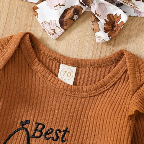 ملابس MIEKISA للرضع البنات بأكمام طويلة وسروال ملابس للفتيات حديثي الولادة in Kuwait