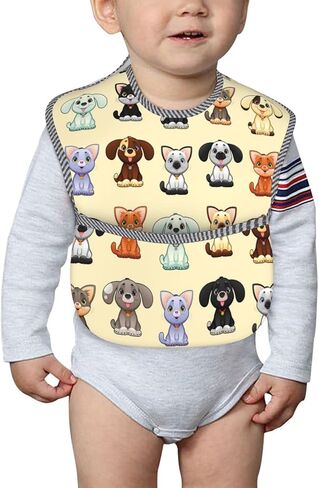 مريلة أطفال مقاومة للماء من AVULZGD للأولاد والبنات الصغار يأكلون مع صائد الطعام من 6 إلى 18 شهرًا in Kuwait