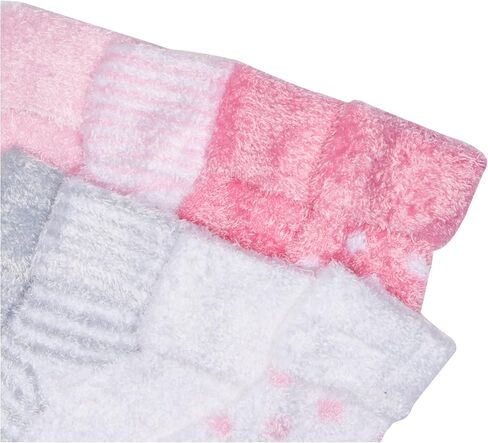 Hudson Baby Unisex Cotton Rich Newborn and Terry Socks, Dots Stripes, 6-12 Months in Saudi Arabia