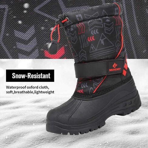CIOR Kids Snow Boots for Boys Girls Toddler Winter Outdoor Boots Waterproof with Fur Lined(Toddler/Little Kids/Big Kid) in Saudi Arabia