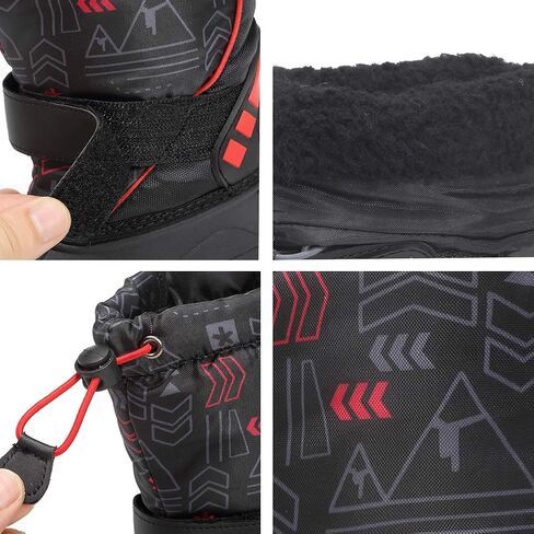 CIOR Kids Snow Boots for Boys Girls Toddler Winter Outdoor Boots Waterproof with Fur Lined(Toddler/Little Kids/Big Kid) in Saudi Arabia