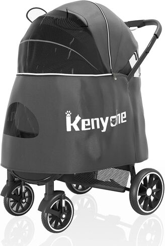 Kenyone Rain Cover Universal - Viewable Window Stroller Poncho, High Privacy Weather Shields Travel Stroller Accessories, Gray in Saudi Arabia