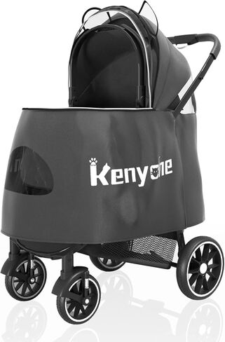 Kenyone Rain Cover Universal - Viewable Window Stroller Poncho, High Privacy Weather Shields Travel Stroller Accessories, Gray in Saudi Arabia