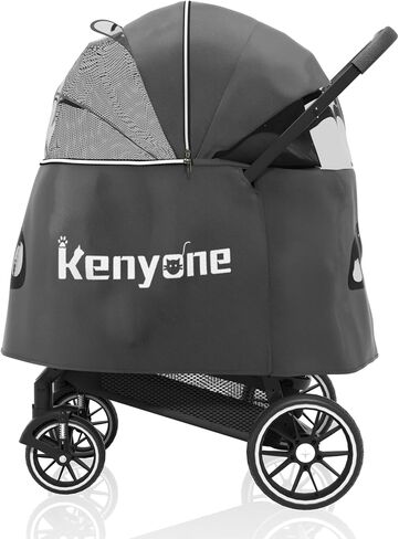 Kenyone Rain Cover Universal - Viewable Window Stroller Poncho, High Privacy Weather Shields Travel Stroller Accessories, Gray in Saudi Arabia