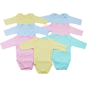 ToBeInStyle Babys' 4 Pack of 3/4 Sleeve One-Piece Bodysuit