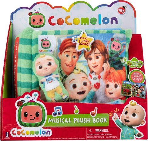 CoComelon Nursery Rhyme Singing Time Plush Book, Featuring Tethered JJ Plush Character Toy, for JJ’s Daily Musical Adventures – Books for Babies and Young Children in Saudi Arabia