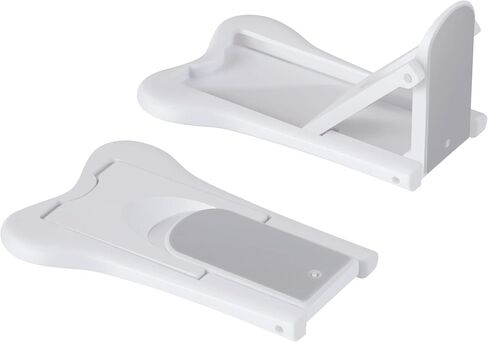 HYEXD Sliding Glass Door Lock Child Proof 2 Pieces Windows Locks Security Baby Safety Closets Patio Door Lock White Thin in Saudi Arabia