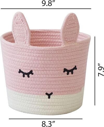 T&T Homewares Small Giraffe Baskets for Baby Diaper Organizer, Nursery Storage Room Decor, Kids Room Organizer, Cat Dog Toy Storage in Saudi Arabia