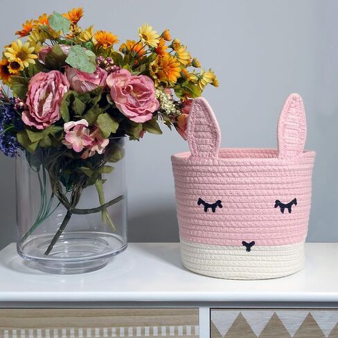 T&T Homewares Small Giraffe Baskets for Baby Diaper Organizer, Nursery Storage Room Decor, Kids Room Organizer, Cat Dog Toy Storage in Saudi Arabia