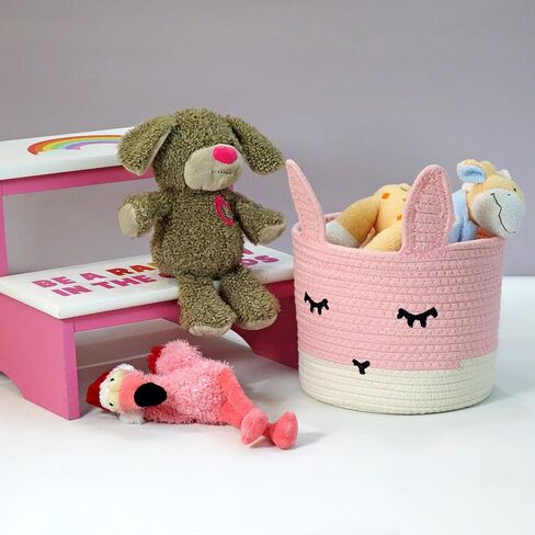 T&T Homewares Small Giraffe Baskets for Baby Diaper Organizer, Nursery Storage Room Decor, Kids Room Organizer, Cat Dog Toy Storage in Saudi Arabia