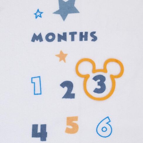 Disney Princess White, Pink, Yellow and Aqua Super Soft Milestone Baby Blanket in Saudi Arabia