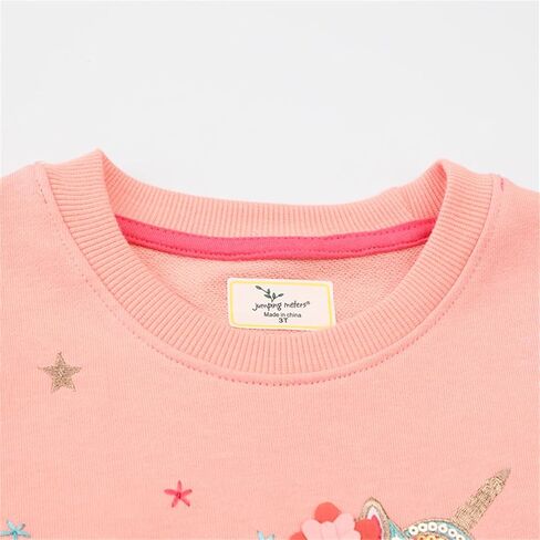 Little Girls Sweatshirts Cotton Long Sleeve Crewneck Pullover Toddler Kids Winter Warm Shirt Sweater Tops 2t-8t in Kuwait