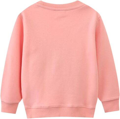 Little Girls Sweatshirts Cotton Long Sleeve Crewneck Pullover Toddler Kids Winter Warm Shirt Sweater Tops 2t-8t in Kuwait
