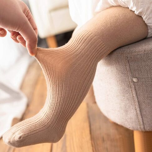 Zando Baby Tights Girls Leggings - جوارب قطنية للأطفال الصغار بدون خياطة جوارب طويلة متماسكة للأطفال حديثي الولادة in Kuwait
