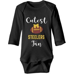 Baby Boy Girl Clothes Cutest Steelers Fan Newborn Organic Bodysuit in Saudi Arabia