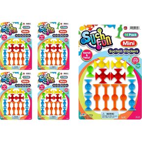 JA-RU Such Fun Mini Suction Stackers (1 Pack, 14 Units per Pack) Fun Connect Suction Cup Suckers. Kids Shower Bath Toys. STEM Educational Learning Autism Sensory Toys. Stocking Stuffers Kids. 4896-1 in Saudi Arabia