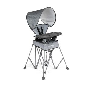 Baby Delight Go with Me Uplift Deluxe Portable High Chair, Blue Wave | Indoor & Outdoor, Removable Sun Canopy, Removable 5-Point Harness & Tray, Cup Holder, Travel Bag Included in Saudi Arabia