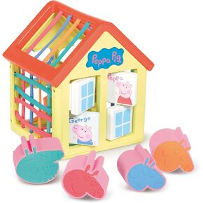 Toomies Peppa Pig’s Sensory House Activity Cube - Shape Sorter Sensory Bin with Color Matching - Peppa Pig Montessori Toys - Toddler Sensory Toys - Toddler Toys Ages 18 Months and Up