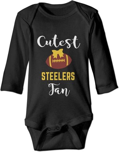 Baby Boy Girl Clothes Cutest Steelers Fan Newborn Organic Bodysuit in Kuwait