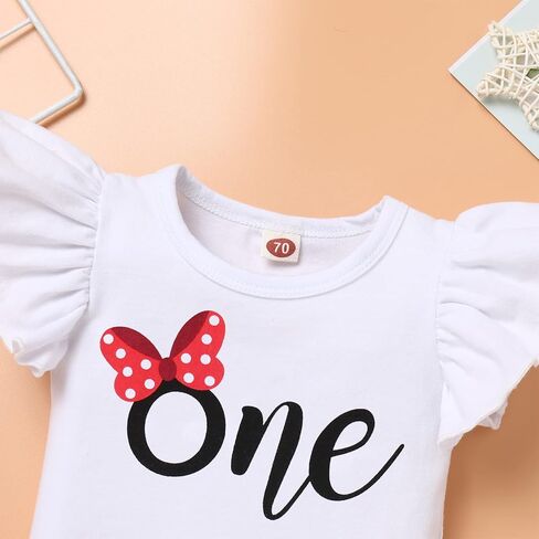 FYMNSI Baby Girls Mouse زي عيد الميلاد الأول عباد الشمس الخوخ رومبير واحد + شورت توتو + عصابة رأس لدعائم صور سحق الكيك in Kuwait