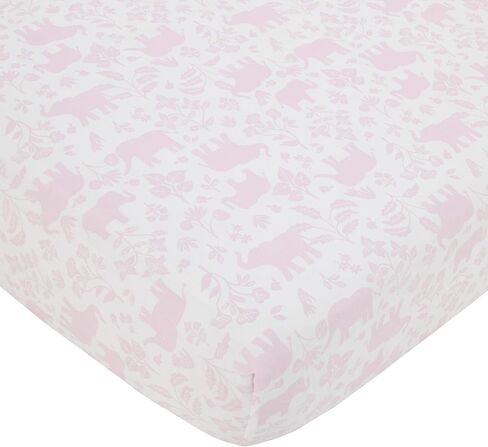 ملاءة سرير أطفال ملائمة فائقة النعومة باللون الوردي من Carter's Dinosaur Princess، مقاس 52 × 28 بوصة (عبوة من قطعة واحدة) in Kuwait