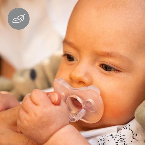 لهاية ميديلا للأطفال | 6-18 شهرًا | يتضمن حقيبة تعقيم | عبوة من قطعتين | سيليكون ناعم | خالية من مادة BPA | يدعم الرضاعة الطبيعية | لون القرنفل in Kuwait