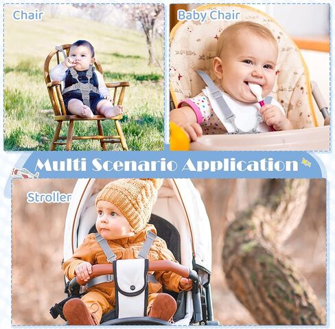 2 Pieces High Chair Replacement Straps Highchair Cover 5 Point Harness High Chair Straps Baby High Chair Straps for Stroller Pushchair Pram Buggy in Saudi Arabia