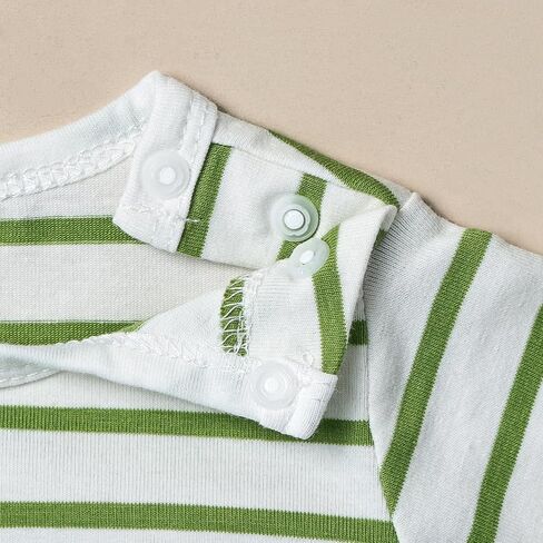Baby Boy Clothes Newborn Outfits Stripe Romper Infant Cartoon Overall Adjustable Suspender Pants Set 0-18 Months in Saudi Arabia