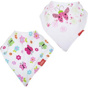 Nuby 2-pk Dribble Catcher Bandana bibs, Super Absorbent Drool Bib with Soft Comfort Neckline, Boy in Saudi Arabia