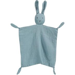 Organic Cotton Muslin Bunny Lovey Blanket Soft Breathable | 100% Organic Cotton, Security Blanket, Machine Washable, Breathable, in Saudi Arabia