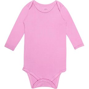 Baby Bodysuits with Mitten Cuffs, Rayon made from Bamboo Long Sleeve Pajamas for Boy Girls