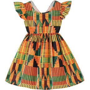 YOUNGER TREE African Baby Clothes Girl Dashiki Ankara Outfit Set in Saudi Arabia