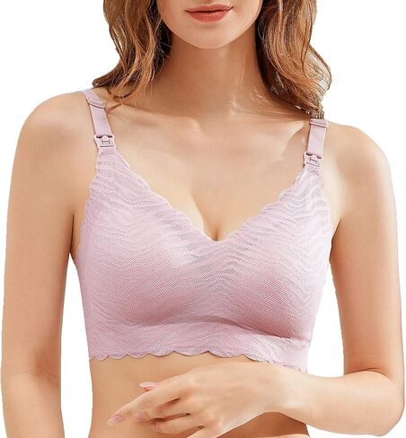 حمالة صدر للرضاعة من Seitop لراحة الرضاعة الطبيعية، حمالة صدر للحمل بدون خياطة، حمالة صدر للنوم بدون خياطة مع حقيبة غسيل in Kuwait