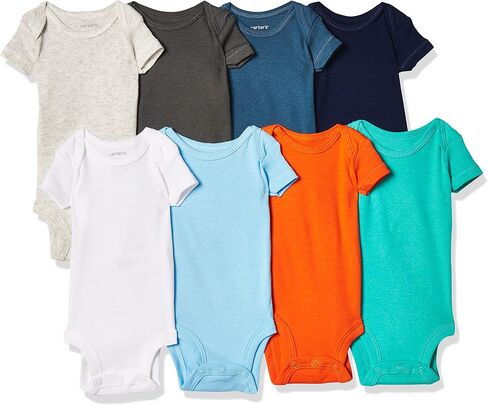 Carter's Baby Boys' 8-pack Short-sleeve Bodysuits in Kuwait