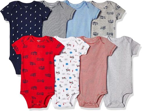 Carter's Baby Boys' 8-pack Short-sleeve Bodysuits in Kuwait