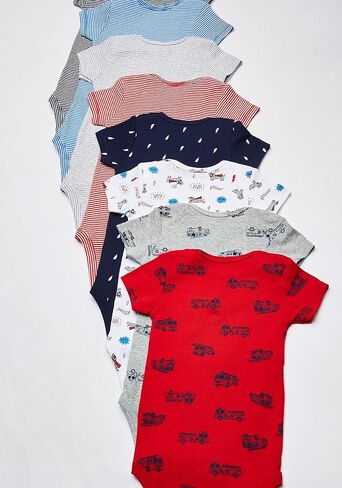 Carter's Baby Boys' 8-pack Short-sleeve Bodysuits in Kuwait